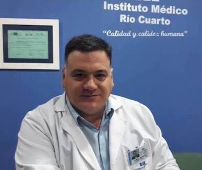 Mario Piastrellini, titular de AESA, la entidad que nuclea a las clínicas locales. 